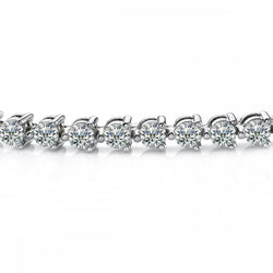 Echte 6,75 karaat Diamanten Ronde Dames Tennisarmband