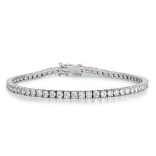 Afbeelding in Gallery-weergave laden, Echte Dames tennisarmband 6,60 karaat ronde geslepen diamanten witgoud 14K - harrychadent.nl
