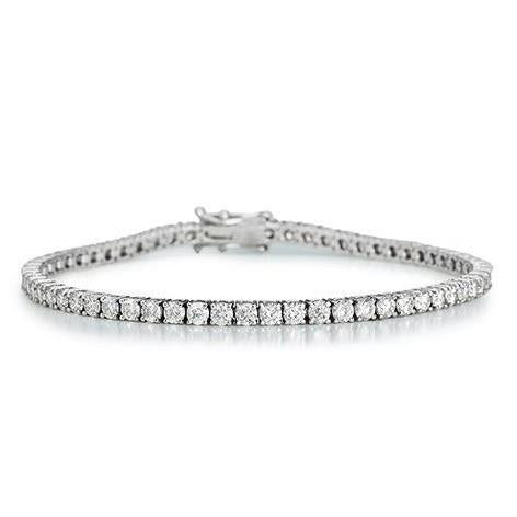 Echte Dames tennisarmband 6,60 karaat ronde geslepen diamanten witgoud 14K - harrychadent.nl