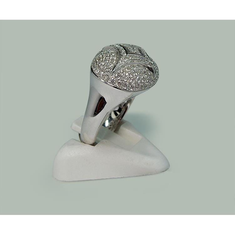 Echte Fancy Ronde Diamanten Verlovingsring 1,27 karaat Witgoud 14K - harrychadent.nl