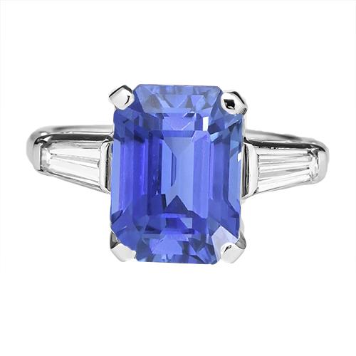 Edelsteen 3 stenen ring smaragd blauwe saffier 2,50 karaat vrouwen sieraden - harrychadent.nl