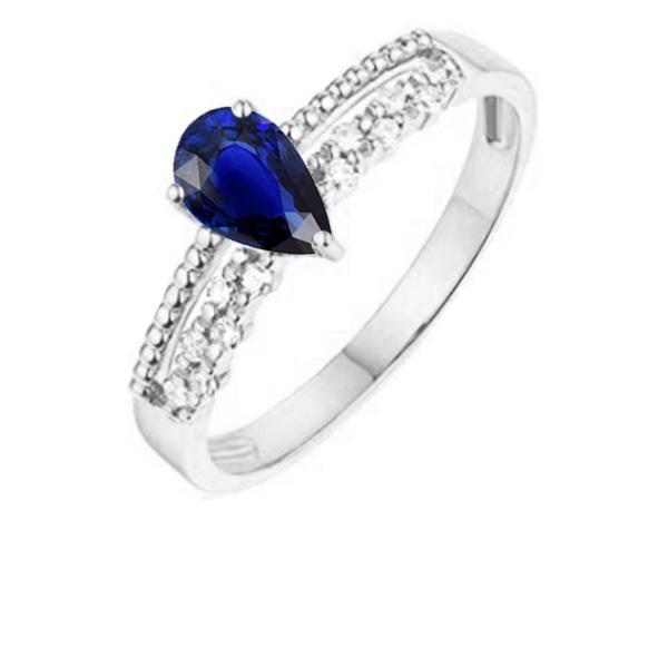 Edelsteen Jubileumring Blauwe Saffier & Diamanten 2,50 Karaat - harrychadent.nl