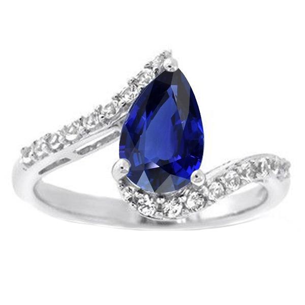 Edelsteen Ring Peer Ceylon Saffier Spanning Stijl & Accenten 3 Karaat - harrychadent.nl