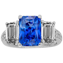 Afbeelding in Gallery-weergave laden, echte round diamant 4.50karaat ring vooraanzicht
