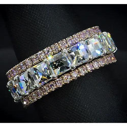 Natuurlijke Diamanten Eternity Ring 9.20ct - Roségoud 14K