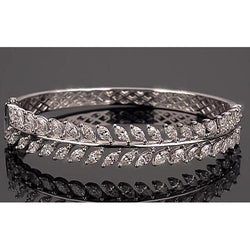 Elegante Custom Sieraden Dames Lab Gekweekt Diamanten Bangle Marquise