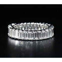 Emerald Diamond Eternity Band 5.20 karaat sieraden Nieuw