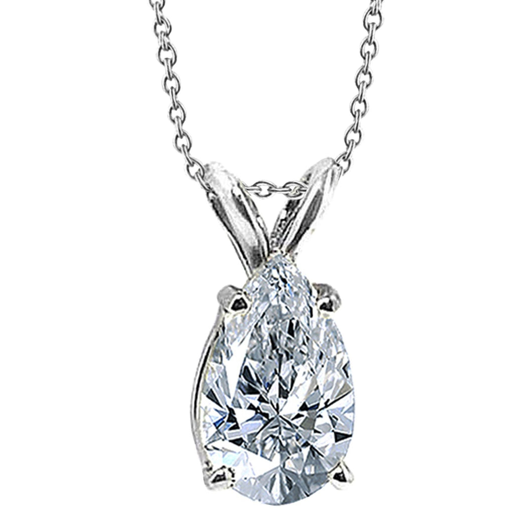 Enorme peer diamant 4 karaat hanger sieraden gouden ketting - harrychadent.nl