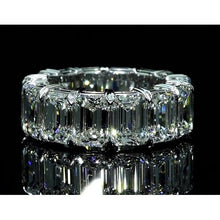 Afbeelding in Gallery-weergave laden, Eternity Band 11.20 Karaat Emerald Cut Wit Goud 14K Nieuw - harrychadent.nl
