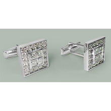 Afbeelding in Gallery-weergave laden, Extra Grote Manchetknopen 2 Cm X 2 Cm 8 Ct Echt Diamant Wg Herenaccessoires - harrychadent.nl
