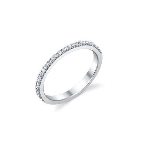 F Vvs1 2,80 Ct Diamanten dames trouwring 14K witgoud - harrychadent.nl