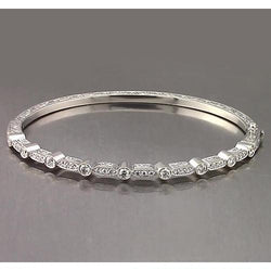Filigraan stijl diamanten armband 1,40 karaat wit goud 14K