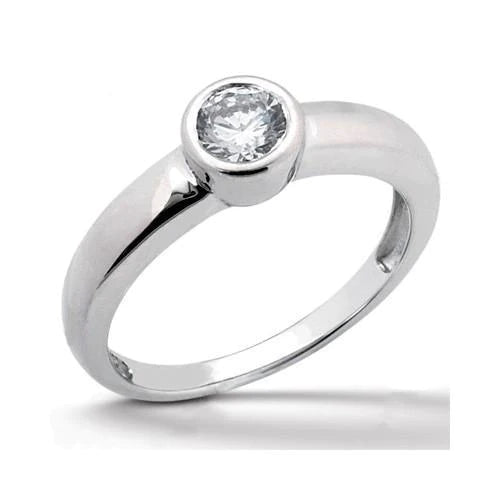 Fonkelende diamanten 1 karaat jubileumring wit goud
