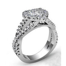 Afbeelding in Gallery-weergave laden, Fonkelende hart geslepen diamanten ring 7,25 ct massief wit goud 14k - harrychadent.nl
