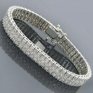 Fonkelende ronde diamanten armband Dames gouden sieraden 18 Ct - harrychadent.nl