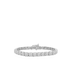 Sprankelende Briljantslijpsel 9.60 Karaat Natuurlijke uit de aarde gewonnen Diamanten Armband Witgoud