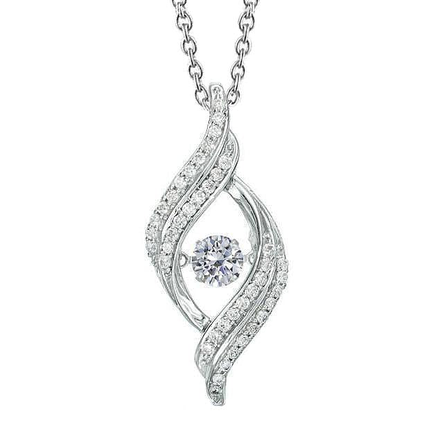 Fonkelende Echt Diamanten Halsketting Hanger Prong Set 1,50 Karaat Witgoud 14K