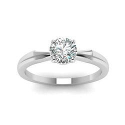 Sprankelende Solitaire Dames 2.25 Karaat Natuurlijke uit de aarde gewonnen Diamanten Ring Witgoud 14K