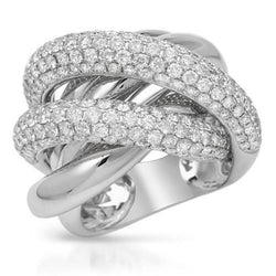 Gouden aangepaste sieraden Dames Fancy Diamond Ring