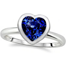 Afbeelding in Gallery-weergave laden, echte heart diamant 3karaat ring vooraanzicht
