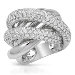 Gouden Aangepaste Sieraden Dames Fancy Echt Diamond Ring