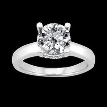 Afbeelding in Gallery-weergave laden, Gouden Verborgen Halo Echt Diamanten Verlovingsring Met Accenten
