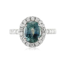 Afbeelding in Gallery-weergave laden, Groene Saffier Cocktail Ring
