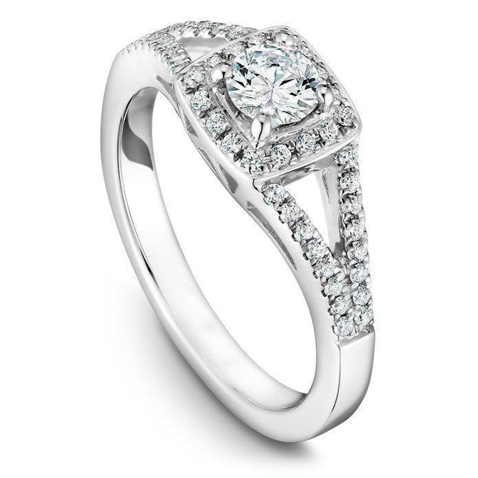 Halo-Diamantring 3,50 ct, gespleten schacht witgoud 14k - harrychadent.nl