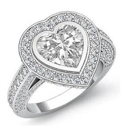 Halo Diamond Wedding Ring Lady Fine 6.35 karaat sieraden