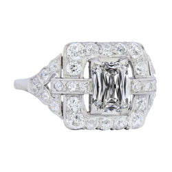 Halo Emerald Diamond Engagement Ring 7 karaat dames gouden sieraden