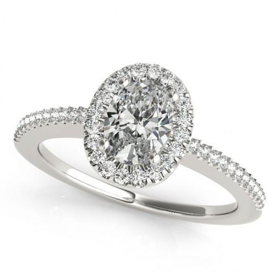 Halo Fancy verjaardag diamanten verlovingsring 1,94 karaat sieraden WG 14K - harrychadent.nl