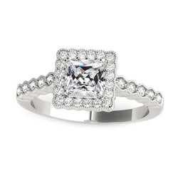 Halo Round & Square Cut Old Miner Diamond Ring Jewelry 4,25 karaat
