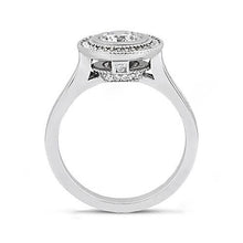 Afbeelding in Gallery-weergave laden, Halo diamanten ring 2.22 karaat vrouwen verloving wit goud - harrychadent.nl
