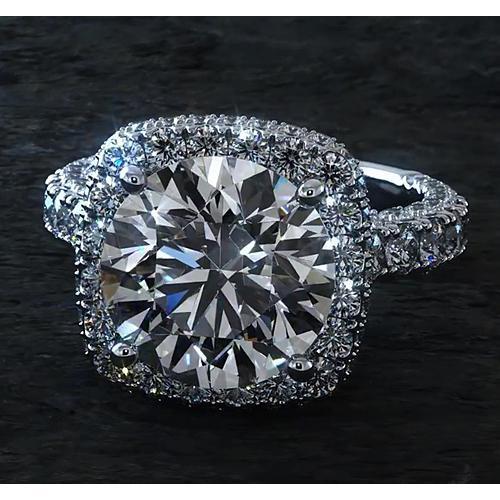 Halo diamanten ring van 4,50 karaat - harrychadent.nl