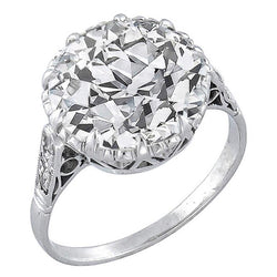 Halo ronde diamanten ring van 3,30 ct witgoud 14k