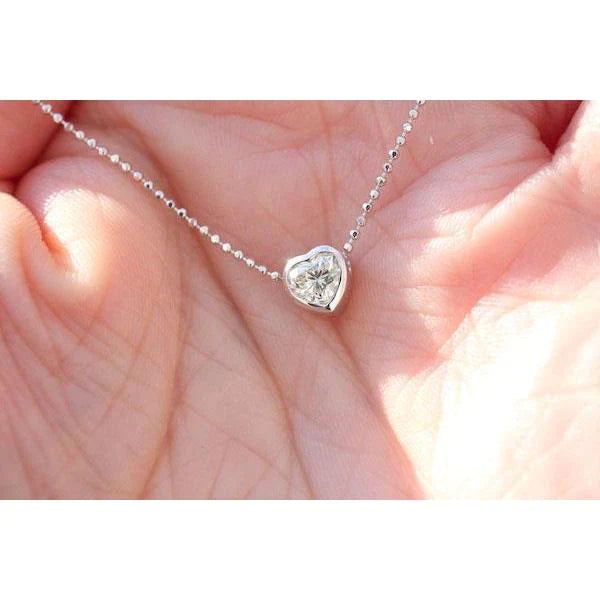 Hart Diamanten Halsketting