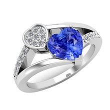 Afbeelding in Gallery-weergave laden, echte round diamant 2.50karaat ring bovenaanzicht
