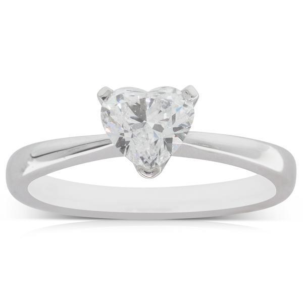 Hartvorm 1,75 karaat diamanten solitaire ring wit goud 14k - harrychadent.nl