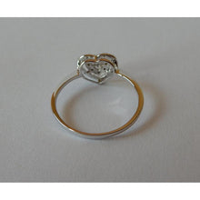 Afbeelding in Gallery-weergave laden, Hartvorm dubbele rij diamanten Halo Ring 0.50 karaat witgoud 14K - harrychadent.nl
