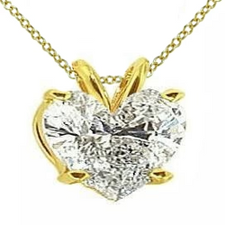 Hartvormige Echt Diamanten Hanger