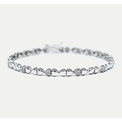 Hartvormige Echt Diamanten Tennisarmband 2 Karaat F/G Witgoud 14K