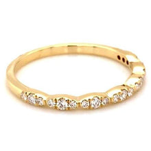 Afbeelding in Gallery-weergave laden, Huwelijksverjaardag Band 0,50 karaat ronde diamant geel goud 14K - harrychadent.nl
