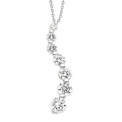 Natuurlijke Diamanten Hanger 4.50ct - Witgoud 14K