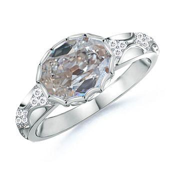 Jubileumring Ovaal Old Miner Diamond 2,50 karaat sieraden - harrychadent.nl