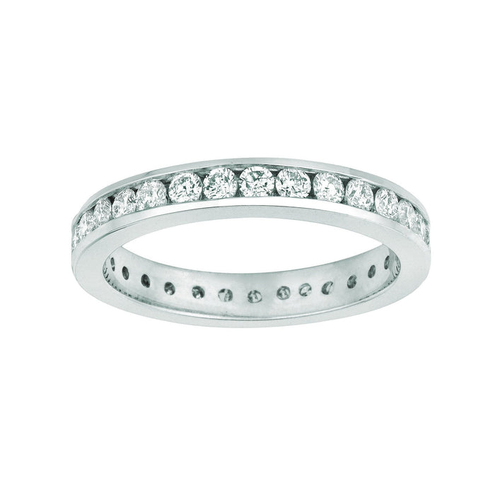 Kanaalset Echt Diamond Eternity Band 1,50 Karaat 14K Witgoud
