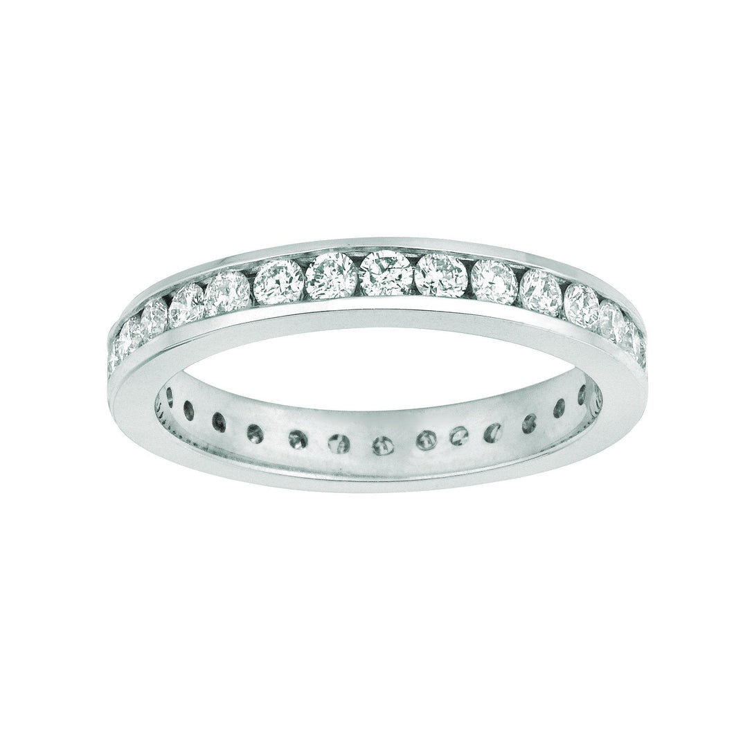 Kanaalset Echt Diamond Eternity Band 1,50 Karaat 14K Witgoud