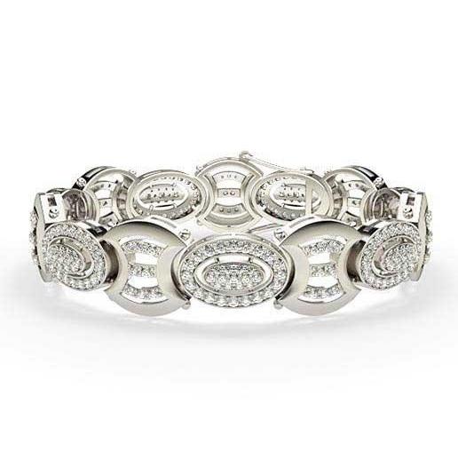 Kleine Ronde Diamanten 11,50 karaat herenArmband Wg 14K - harrychadent.nl