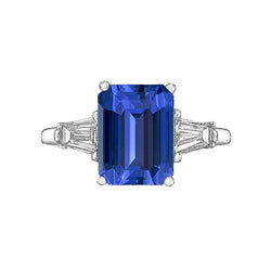 Korenbloem Blauwe Saffier Ring