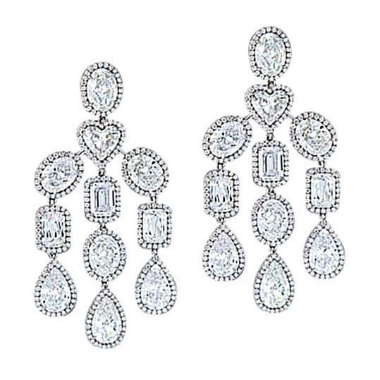 Kroonluchter Diamanten Vrouwen Oorbel Paar Sieraden WG Oorbel 4 Karaat - harrychadent.nl