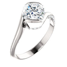 Afbeelding in Gallery-weergave laden, echte round diamant 1.91karaat ring vooraanzicht
